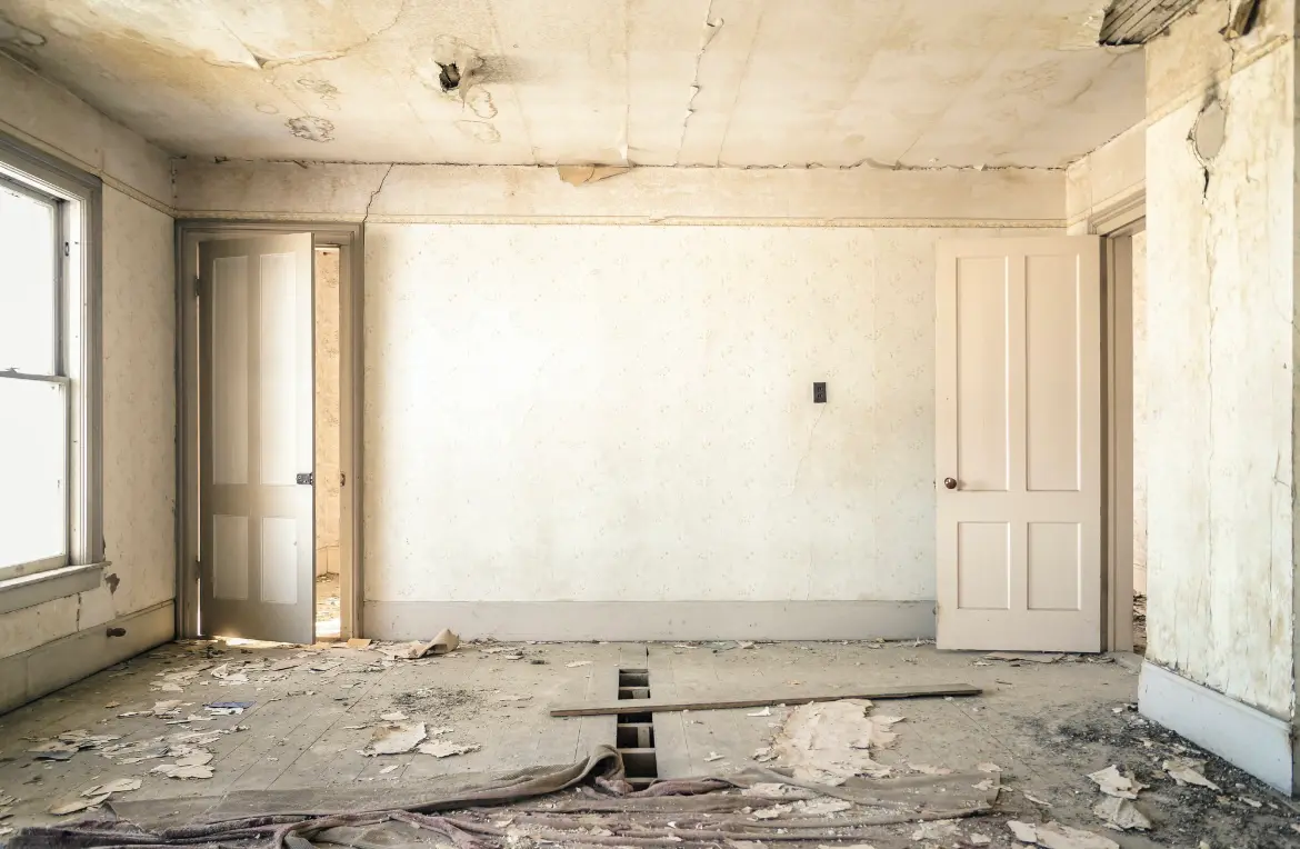 Waste disposal crew managing a cleanout project in Grass Lake