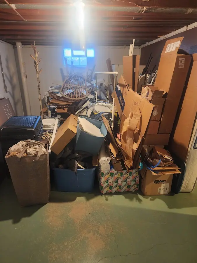 Roll-off dumpster container at job site for Construction Dumpster Rental in Grass Lake